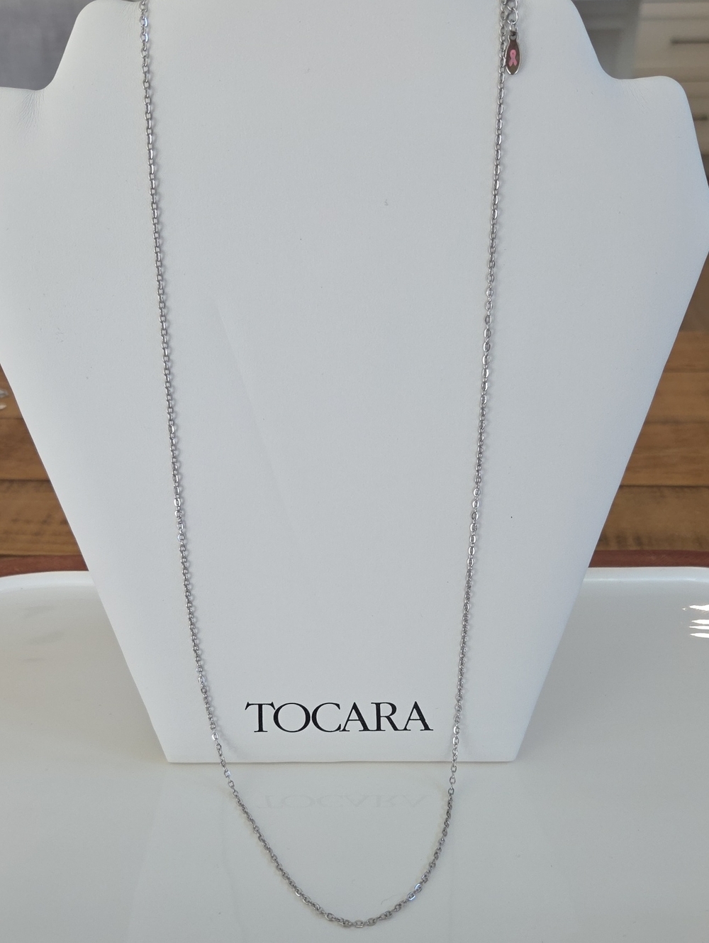 Tocara - Silver Long Chain Necklace - Silver